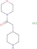 1-(Morpholin-4-yl)-2-(piperidin-4-yl)ethan-1-one hydrochloride