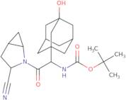 N-[(1S)-2-[(1S,3S,5S)-3-Cyano-2-azabicyclo[3.1.0]hex-2-yl]-1-(3-hydroxytricyclo[3.3.1.1(3,7)]dec-1-yl)-2-oxoethyl]carbamic acid 1,1- dimethylethyl ester