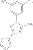 2-(3,5-Dimethylphenyl)-5-(furan-2-yl)-2,3-dihydro-1H-pyrazol-3-imine