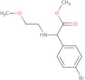 Methyl 2-(4-bromophenyl)-2-[(2-methoxyethyl)amino]acetate