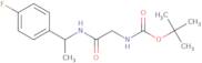 tert-Butyl N-({[1-(4-fluorophenyl)ethyl]carbamoyl}methyl)carbamate
