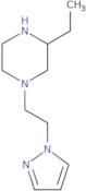 3-Ethyl-1-[2-(1H-pyrazol-1-yl)ethyl]piperazine