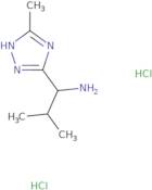 2-Methyl-1-(5-methyl-4H-1,2,4-triazol-3-yl)propan-1-amine dihydrochloride