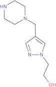 2-[4-(Piperazin-1-ylmethyl)-1H-pyrazol-1-yl]ethan-1-ol