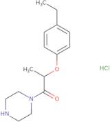 2-(4-Ethylphenoxy)-1-(piperazin-1-yl)propan-1-one hydrochloride