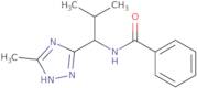 N-[2-Methyl-1-(5-methyl-4H-1,2,4-triazol-3-yl)propyl]benzamide