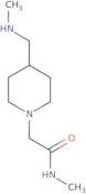 N-Methyl-2-{4-[(methylamino)methyl]piperidin-1-yl}acetamide