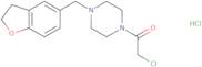 2-Chloro-1-[4-(2,3-dihydro-1-benzofuran-5-ylmethyl)piperazin-1-yl]ethan-1-one hydrochloride