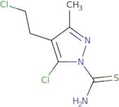 5-Chloro-4-(2-chloroethyl)-3-methyl-1H-pyrazole-1-carbothioamide