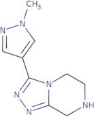 1-Methyl-4-{5H,6H,7H,8H-[1,2,4]triazolo[4,3-a]pyrazin-3-yl}-1H-pyrazole