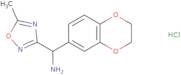 2,3-Dihydro-1,4-benzodioxin-6-yl(5-methyl-1,2,4-oxadiazol-3-yl)methanamine hydrochloride