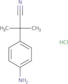 2-(4-Aminophenyl)-2-methylpropanenitrile hydrochloride