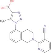 1-[2-(3-Cyanopyridin-2-yl)-3,4-dihydro-1H-isoquinolin-5-yl]-5-methyltriazole-4-carboxylic acid