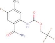 2,2,2-Trifluoroethyl N-(2-carbamoyl-4-fluoro-5-methylphenyl)carbamate