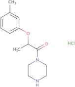 2-(3-Methylphenoxy)-1-(piperazin-1-yl)propan-1-one hydrochloride