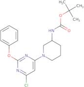 tert-Butyl N-[1-(6-chloro-2-phenoxypyrimidin-4-yl)piperidin-3-yl]carbamate