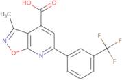 3-Methyl-6-[3-(trifluoromethyl)phenyl]-[1,2]oxazolo[5,4-b]pyridine-4-carboxylic acid