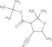 tert-Butyl 4-cyano-2,2,5-trimethyl-1,3-oxazolidine-3-carboxylate