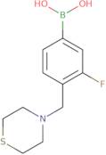 {3-Fluoro-4-[(thiomorpholin-4-yl)methyl]phenyl}boronic acid