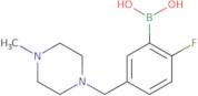 {2-Fluoro-5-[(4-methylpiperazin-1-yl)methyl]phenyl}boronic acid