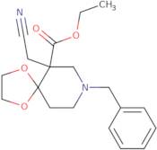 Ethyl 8-benzyl-6-(cyanomethyl)-1,4-dioxa-8-azaspiro[4,5]decane-6-carboxylate