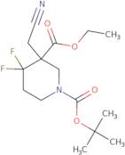 1-tert-Butyl 3-ethyl 3-(cyanomethyl)-4,4-difluoropiperidine-1,3-dicarboxylate