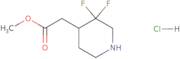 Methyl 2-(3,3-difluoropiperidin-4-yl)acetate hydrochloride