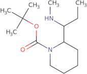 tert-Butyl 2-[1-(methylamino)propyl]piperidine-1-carboxylate