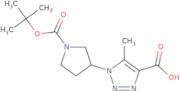 1-{1-[(tert-Butoxy)carbonyl]pyrrolidin-3-yl}-5-methyl-1H-1,2,3-triazole-4-carboxylic acid