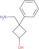 3-(Aminomethyl)-3-phenylcyclobutan-1-ol