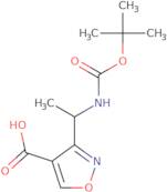 3-(1-{[(tert-Butoxy)carbonyl]amino}ethyl)-1,2-oxazole-4-carboxylic acid