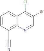 3-Bromo-4-chloroquinoline-8-carbonitrile