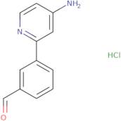 3-(4-aminopyridin-2-yl)benzaldehyde HCl