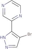 2-(4-Bromo-1H-pyrazol-3-yl)pyrazine