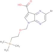 2-Bromo-5-((2-(trimethylsilyl)ethoxy)methyl)-5H-pyrrolo[2,3-b]pyrazine-7-carboxylic acid