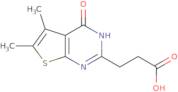 3-{5,6-Dimethyl-4-oxo-1H,4H-thieno[2,3-d]pyrimidin-2-yl}propanoic acid