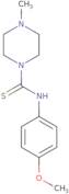 ((4-Methoxyphenyl)amino)(4-methylpiperazinyl)methane-1-thione