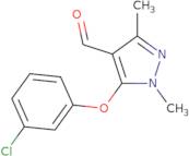 5-(3-Chlorophenoxy)-1,3-dimethyl-1H-pyrazole-4-carbaldehyde