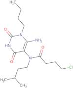 N-(6-Amino-1-butyl-2,4-dioxo-1,2,3,4-tetrahydropyrimidin-5-yl)-4-chloro-N-(3-methylbutyl)butanamide