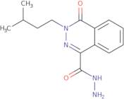 3-(3-Methylbutyl)-4-oxo-3,4-dihydrophthalazine-1-carbohydrazide