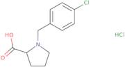 1-[(4-Chlorophenyl)methyl]pyrrolidine-2-carboxylic acid hydrochloride