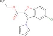 Ethyl 5-chloro-3-(1H-pyrrol-1-yl)-1-benzofuran-2-carboxylate