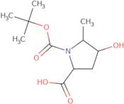 (2S,4S,5S)-1-(tert-Butoxycarbonyl)-4-hydroxy-5-methylpyrrolidine-2-carboxylic acid