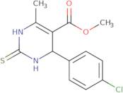 methyl 2-(4-chlorophenyl)-6-methyl-4-thioxo-2H,3H,5H-3,5-diazinecarboxylate