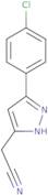 2-(5-(4-Chlorophenyl)-1H-pyrazol-3-yl)acetonitrile