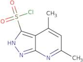 4,6-Dimethyl-1H-pyrazolo[3,4-b]pyridine-3-sulfonyl chloride