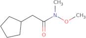 2-Cyclopentyl-N-methoxy-N-methylacetamide