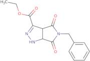 Ethyl 5-benzyl-4,6-dioxo-1H,3aH,6aH-pyrrolo[3,4-c]pyrazole-3-carboxylate