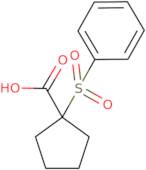 1-(Benzenesulfonyl)cyclopentane-1-carboxylic acid