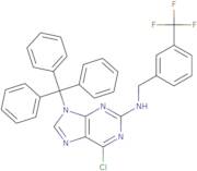 6-Chloro-N-(3-(trifluoromethyl)benzyl)-9-trityl-9H-purin-2-amine